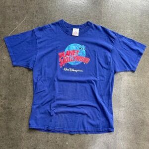 Vintage 1991 planet hollywood Disney World Men's Size Large Tee